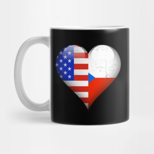 Half American Half Czech - Gift for Czech From Czech Republic Mug